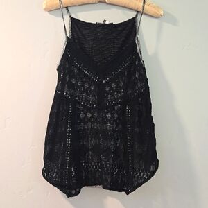 Miss Me Black w silver Tank